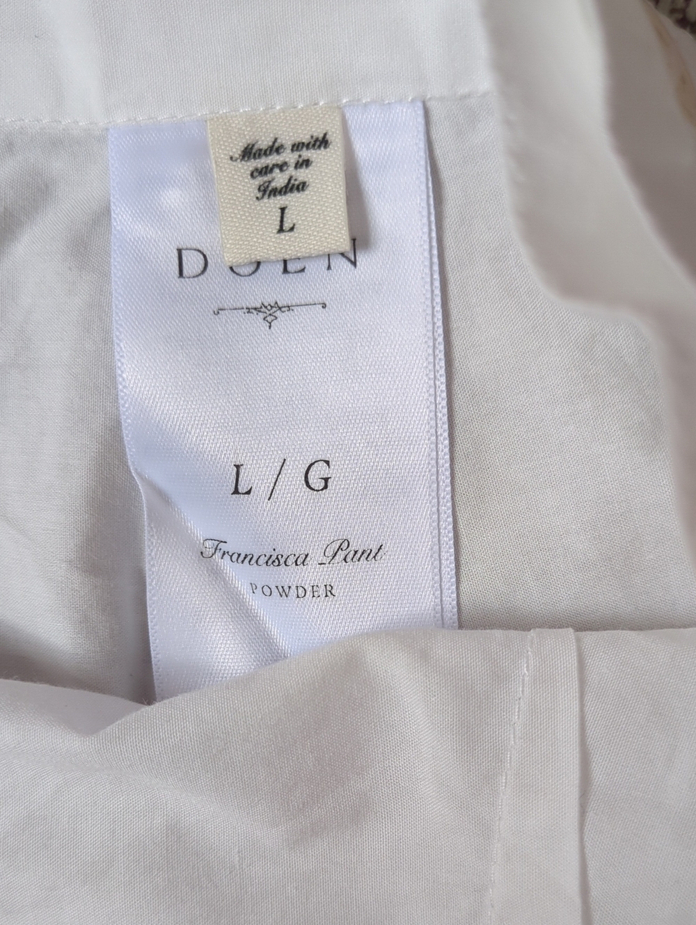 Doen Francisca Pant in Powder L NWT - Picture 5 of 8